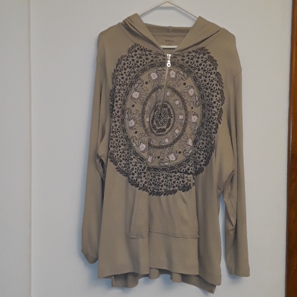 SOLD - Style & Co Hoodie w/Attached Ribbed Tank - Picture 10 of 10